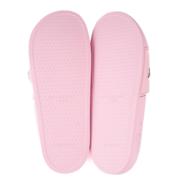 Givenchy Paris Flat Sandals in Bubble Gum Pink