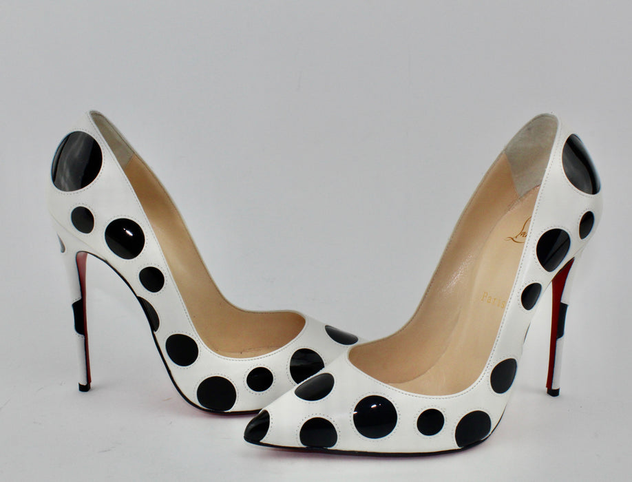 CHRISTIAN LOUBOUTIN SO KATE 120 BUBBLE LATTE/BLACK