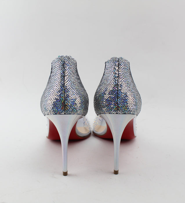 CHRISTIAN LOUBOUTIN  DEGRASTRASS PVC 85 MM SIZE 39 - LuxurySnob