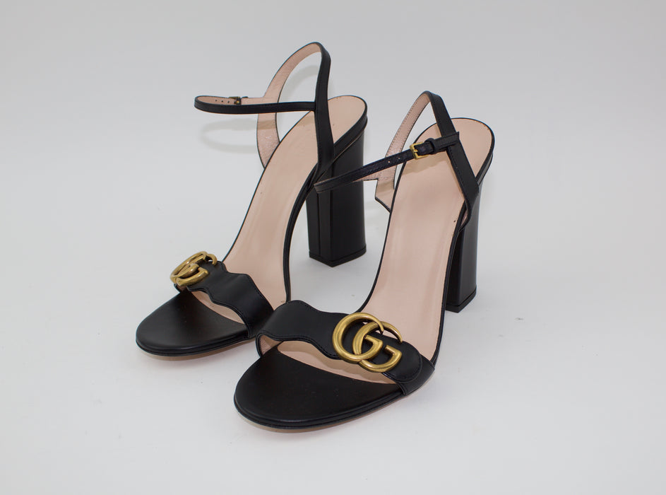 GUCCI LEATHER MARMONT SANDALS