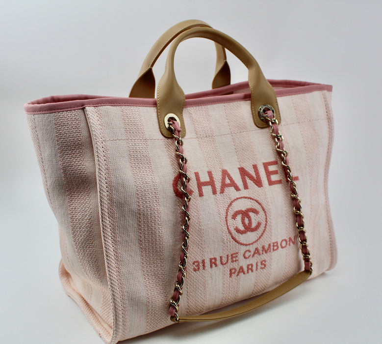 CHANEL CANVAS DEAUVILLE TOTE