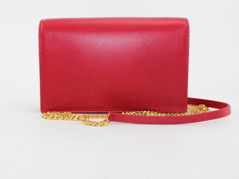 Saint Laurent Monogram Kate Tassel Chain Bag Red