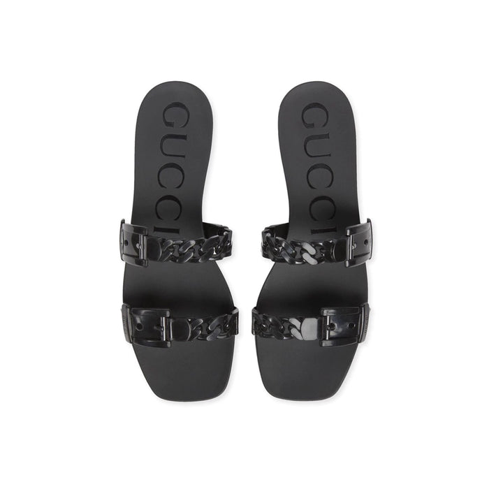 Gucci Women rubber slide sandal