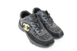 Chanel Cross Trainers black and Gold