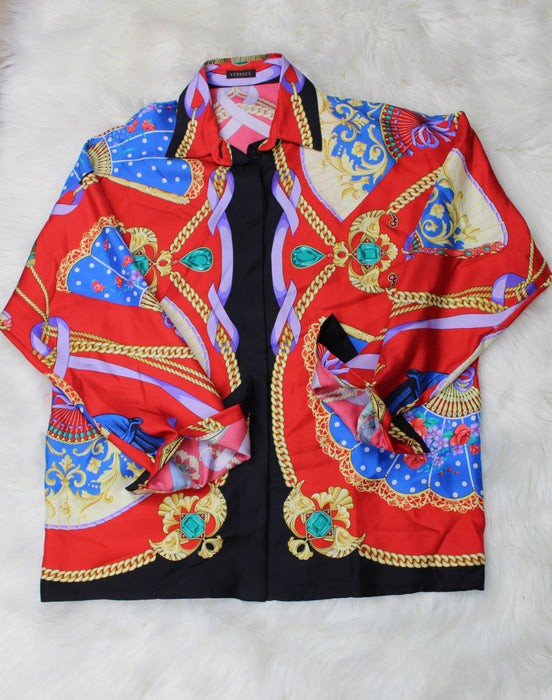 VERSACE WOMEN'S BAROQUE SHIRT SIZE 40/ US 6