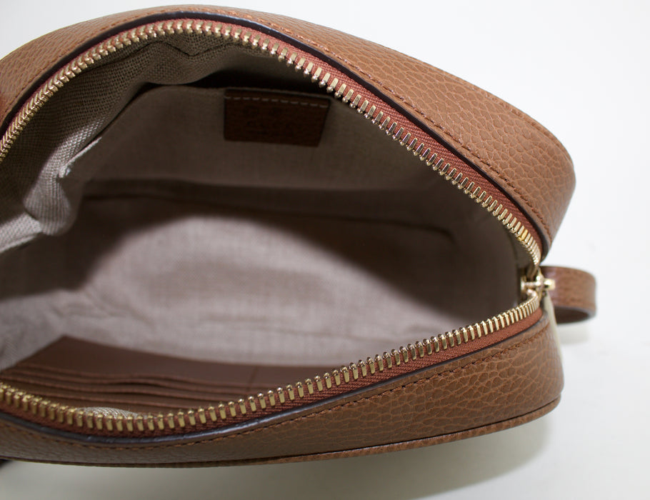 Gucci GG Supreme Canvas Bree Crossbody Bag in Brown