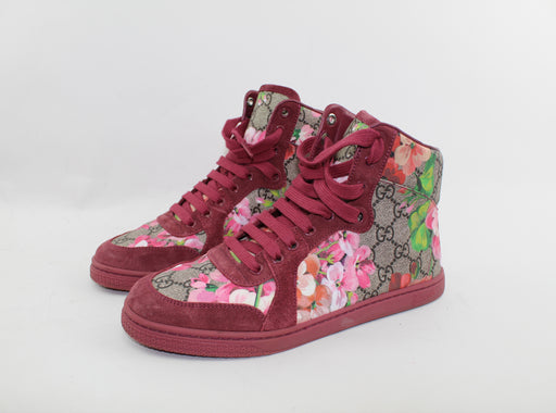  GUCCI 'CODA BLOOM' HIGH TOP SNEAKER SIZE 37.5