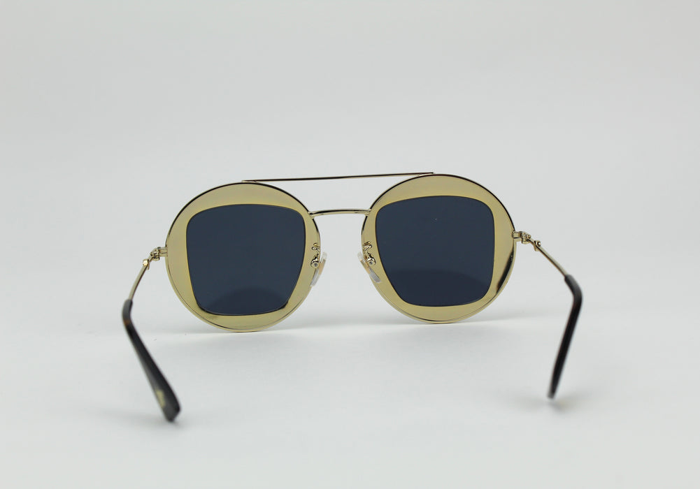 Gucci round red and blue sunglasses