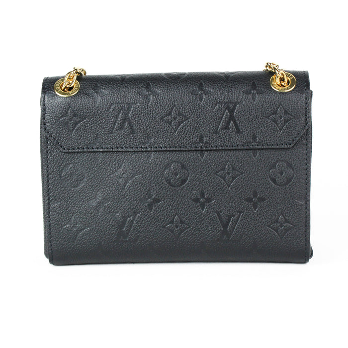 Louis Vuitton Vavin BB Leather Shoulder Bag in Black