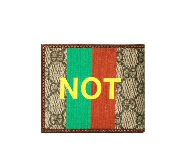 GUCCI FAKE/NOT PRINT BILLFOLD WALLET