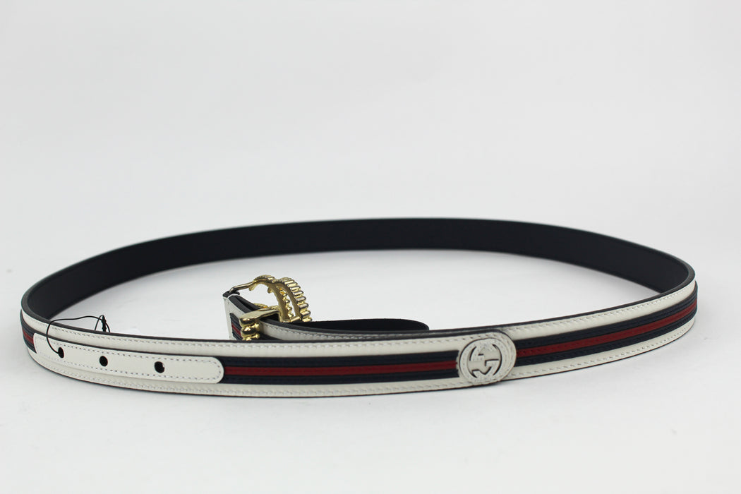 Gucci Stripe leather belt