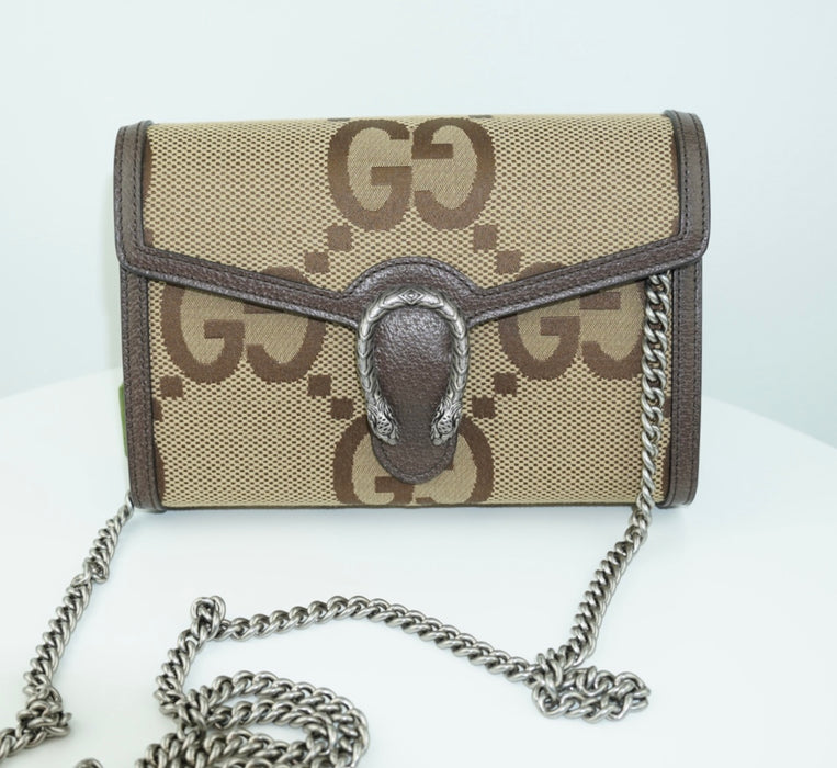 Gucci Dionysus GG Jumbo Wallet on chain