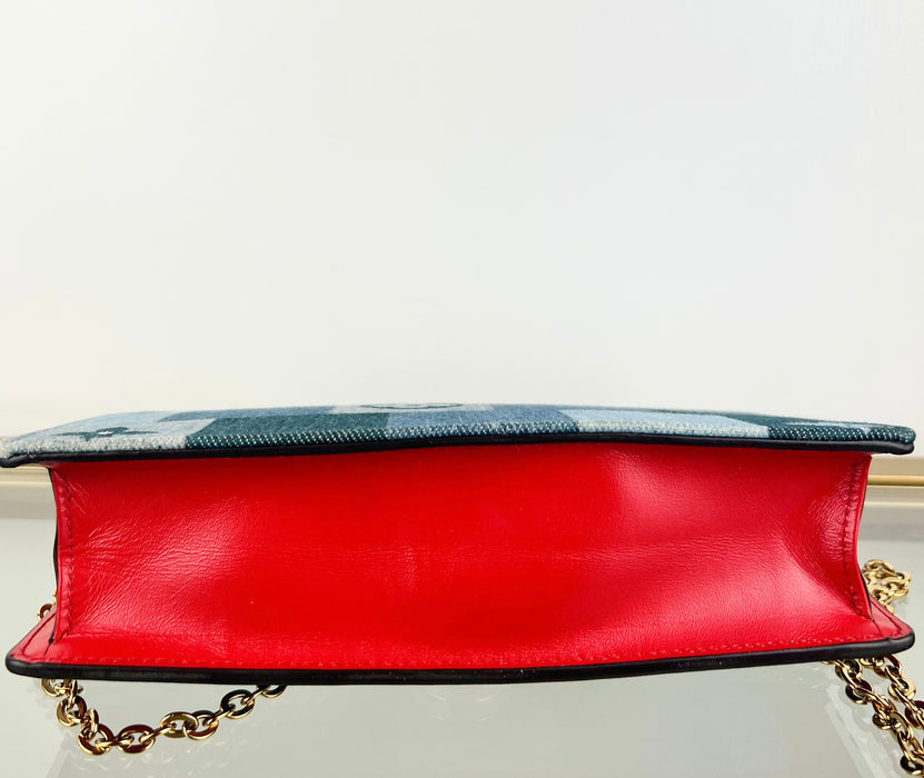 Louis Vuitton Flore Denim Chain Bag Limited Edition