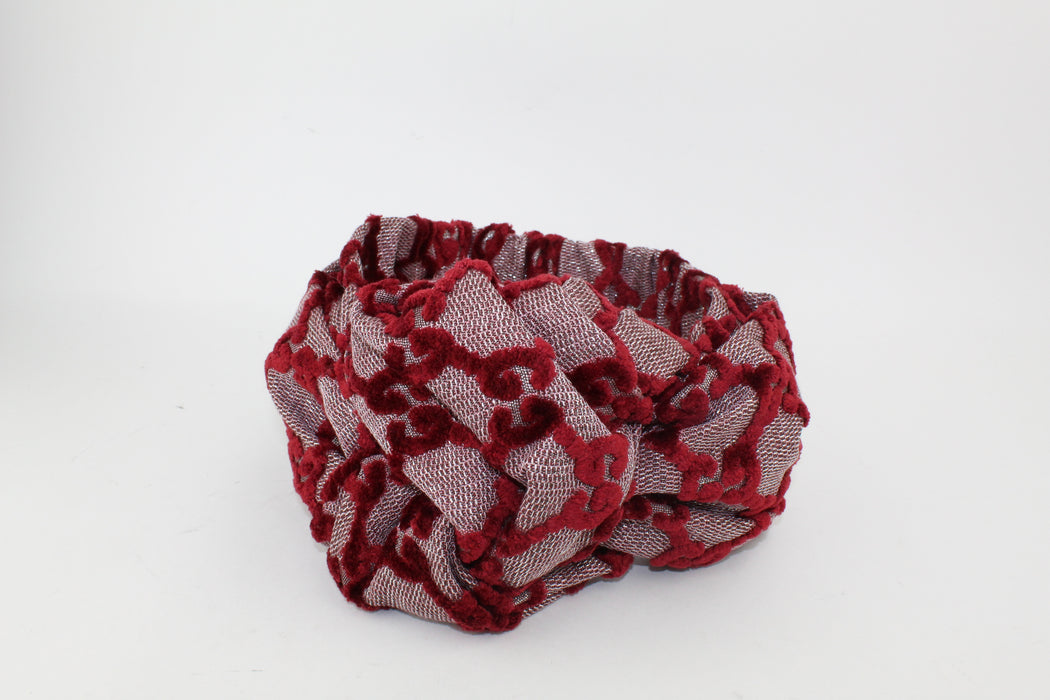 Gucci GG Velvet Burgundy Headband