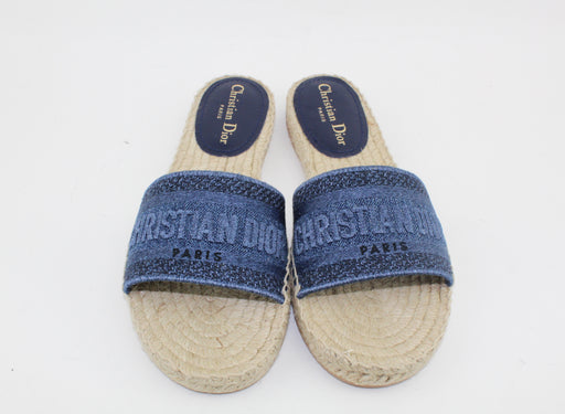Dior Granville Oblique Denim Slides
