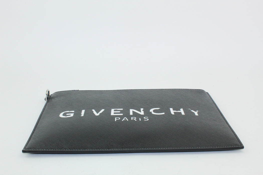 Givenchy Vintage-effect Logo Pouch