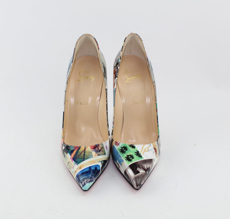 CHRISTIAN LOUBOUTIN SO KATE 120 PATENT COLLAGE SIZE 40 - LuxurySnob