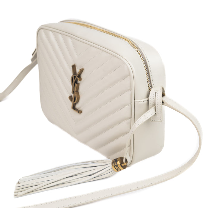 Saint Laurent Lou Camera Bag in Blanc