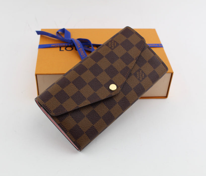 LOUIS VUITTON DAMIER SARAH WALLET - LuxurySnob