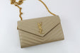 Saint Laurent Wallet on Chain Nude