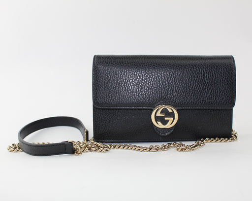 GUCCI INTERLOCKING WALLET ON CHAIN - LuxurySnob