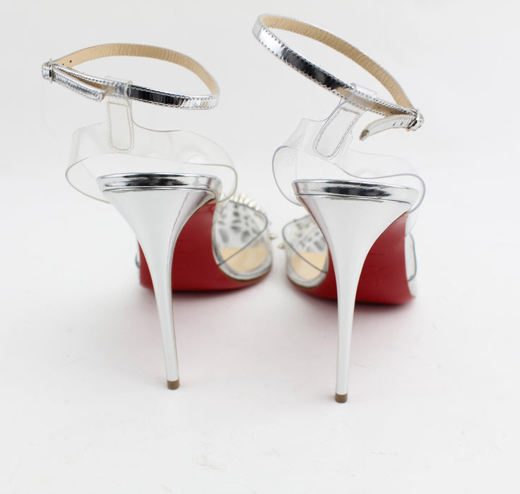 CHRISTIAN LOUBOUTIN SPIKOO 100MM  PVC - LuxurySnob