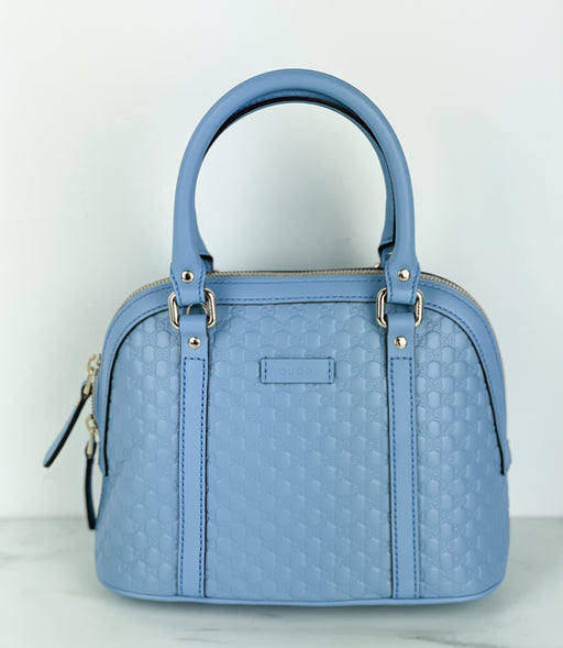 Gucci Micro Guccissima mini Dome bag blue