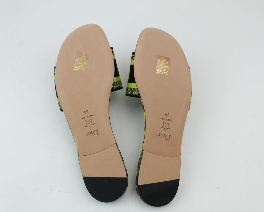 Dior Dway Slides Lime Pop Mizza