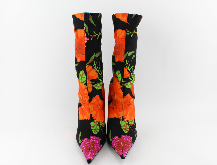 Balenciaga Knife Floral booties