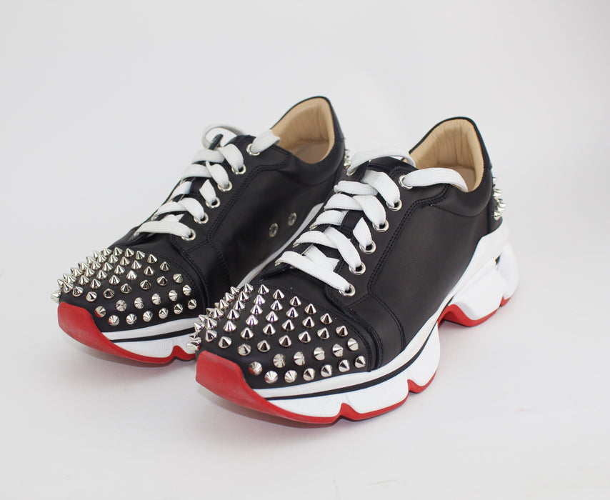 CHRISTIAN LOUBOUTIN VRS 2018 BLACK/SILVER CALF