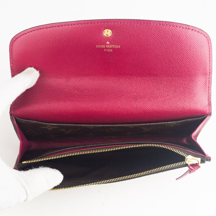 Louis Vuitton Monogram Emilie Wallet in Fuchsia