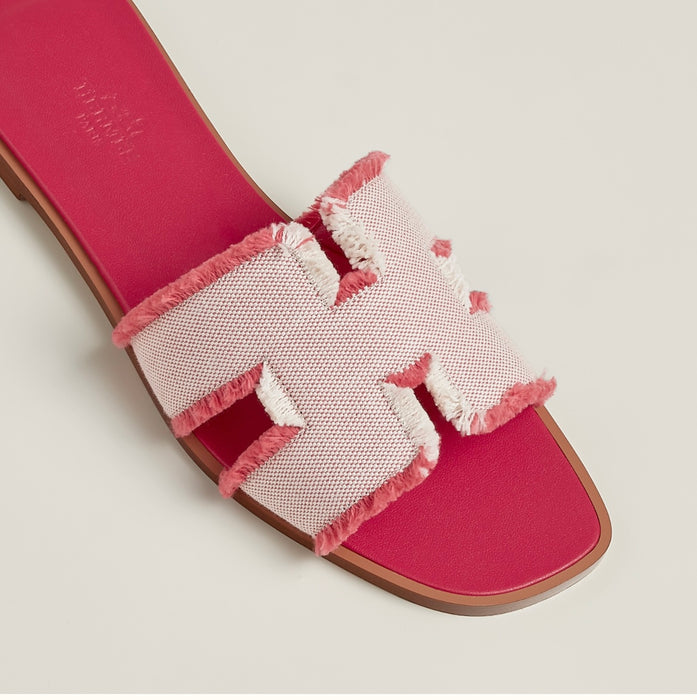 Hermes pink oran sandals shop