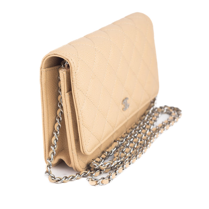 Chanel Classic Wallet on Chain Beige