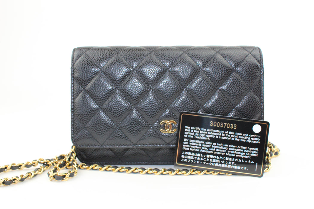 Chanel Wallet on Chain Caviar Black