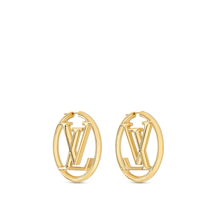 Louis Vuitton Louise Hoop Earrings in Gold