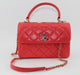 CHANEL FLAP BAG WITH TOP HANDLE - LuxurySnob