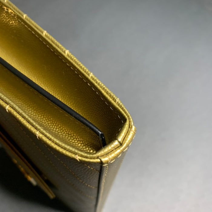 YSL MONOGRAM CHAIN BAG GOLD