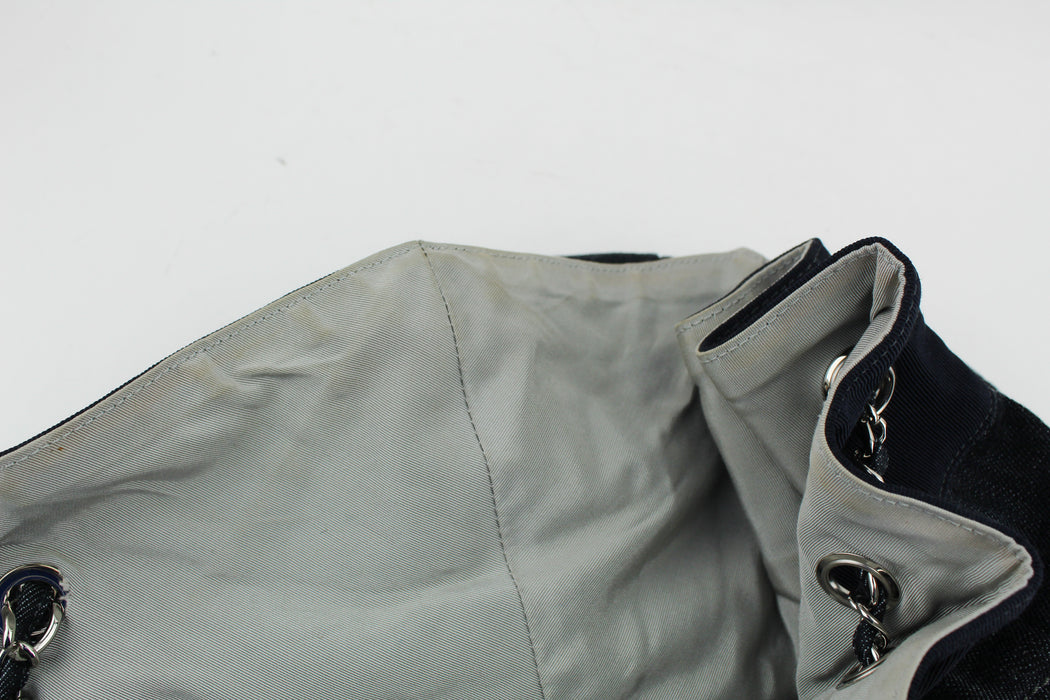Chanel Quilted Denim large Cabas Bag