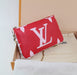 LOUIS VUITTON POUCHETTE DOUBLE ZIP MONOGRAM GRAM GIANT CHAIN BAG - LuxurySnob
