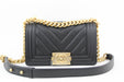 Chanel Chevron Small Boy Bag