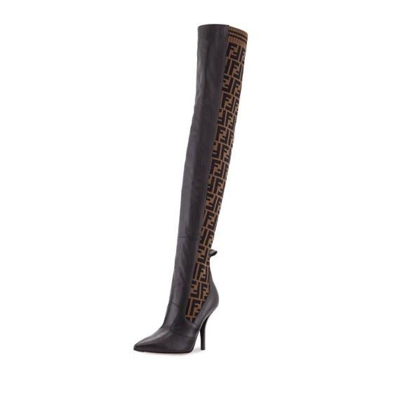 FENDI ROCKOKO THIGH HIGH BOOTS