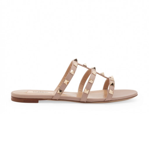 Valentino Garavani Rockstud Jelly Sandals Nude