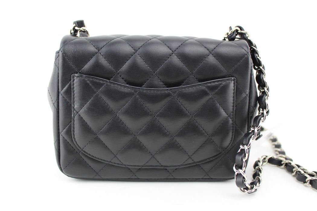 CHANEL LAMBSKIN MINI FLAP SQUARE BAG