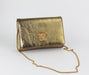 VERSACE METALLIC CALFSKIN PALAZZO CHAIN BAG GOLD