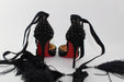 CHRISTIAN LOUBOUTIN BLACK FAIRY 100 VERSION BLACK OSTRICH - LuxurySnob