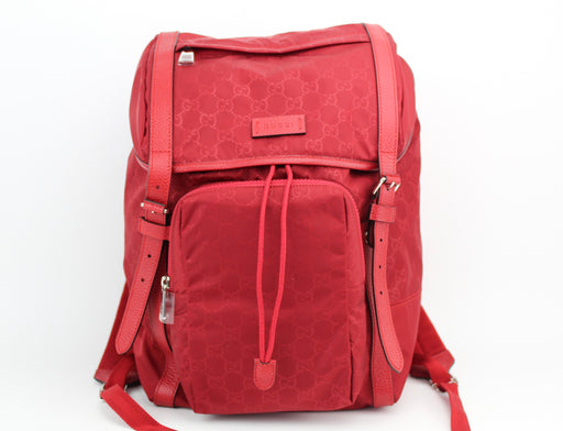 Gucci Guccissima Nylon Buckle Backpack