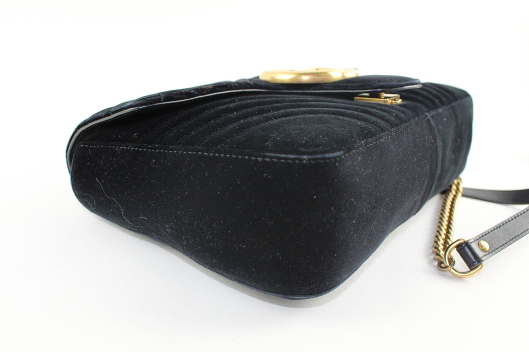 Gucci Marmont Large Velvet shoulder Bag