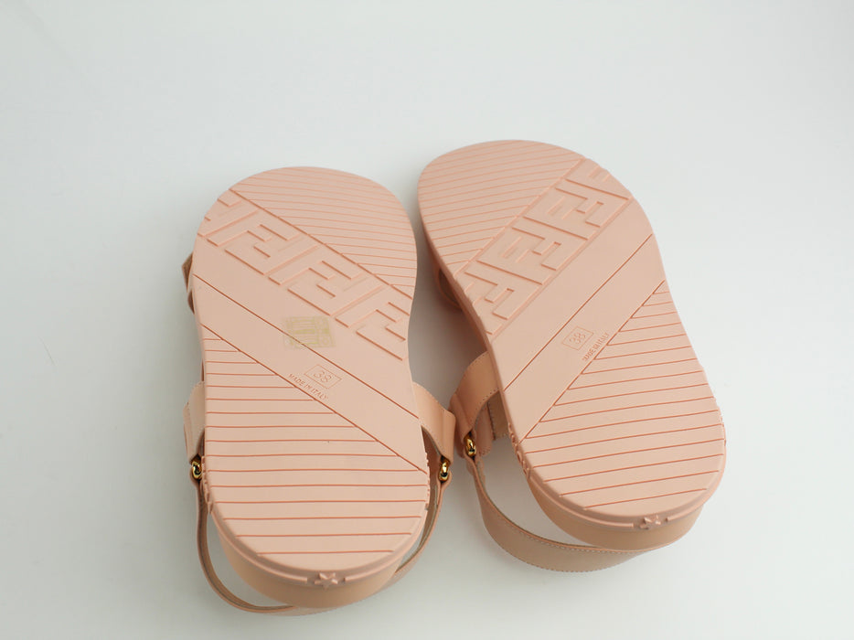 Fendi Vitello Leather Sandals