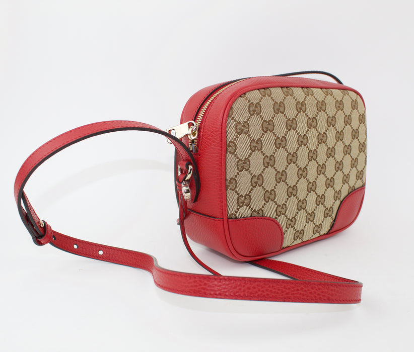 GUCCI GG SUPREME CANVAS BREE CROSSBODY BAG