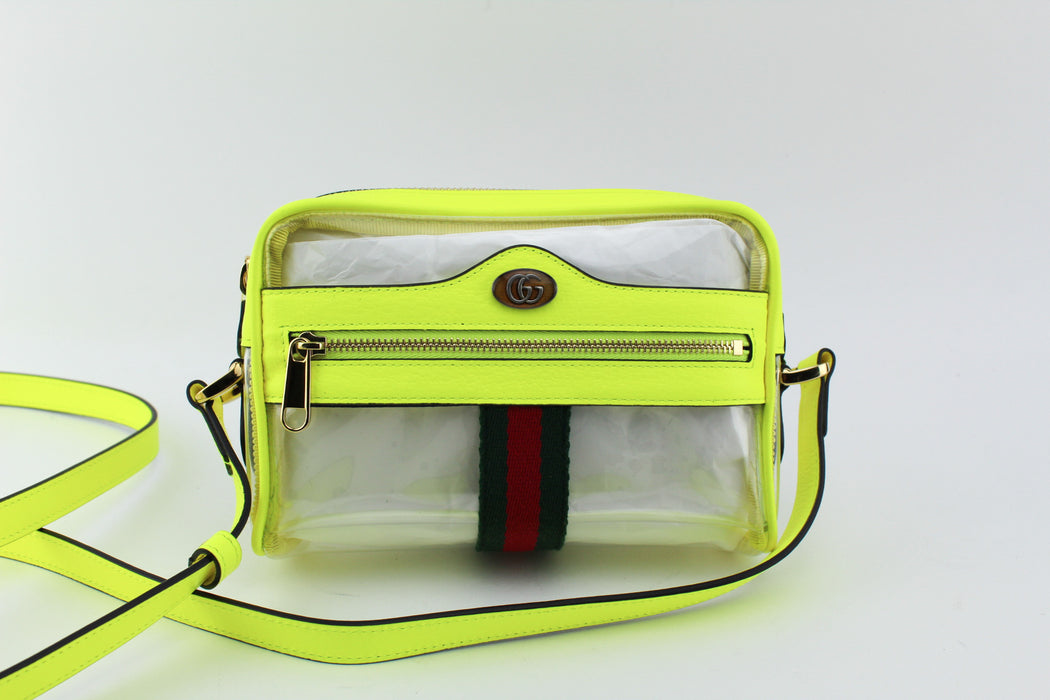 Gucci Mini Ophidia Transparent crossbody bag